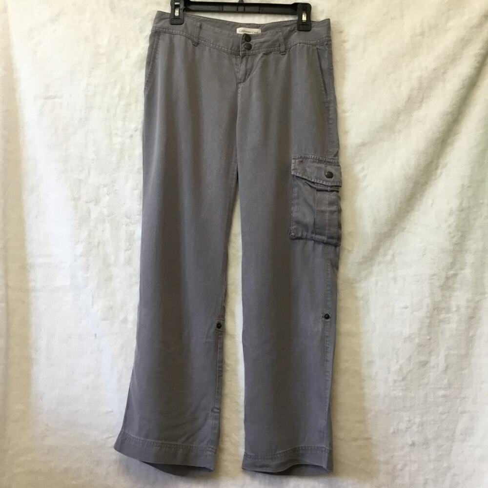 Coldwater Creek Gray With Bottom Button Up Pants - image 1